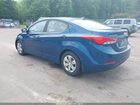 2016 Hyundai Elantra Se Синий vin: KMHDH4AE0GU543245