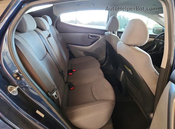 KMHDH4AE4GU569864 2016 HYUNDAI ELANTRA Синий Вид задних сидений