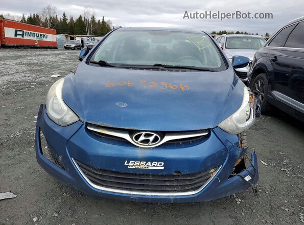 KMHDH4AE4GU618352 2016 HYUNDAI ELANTRA Синий Вид спереди