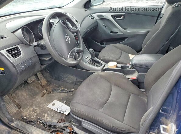 KMHDH4AE4GU618352 2016 HYUNDAI ELANTRA Синий Вид салона спереди
