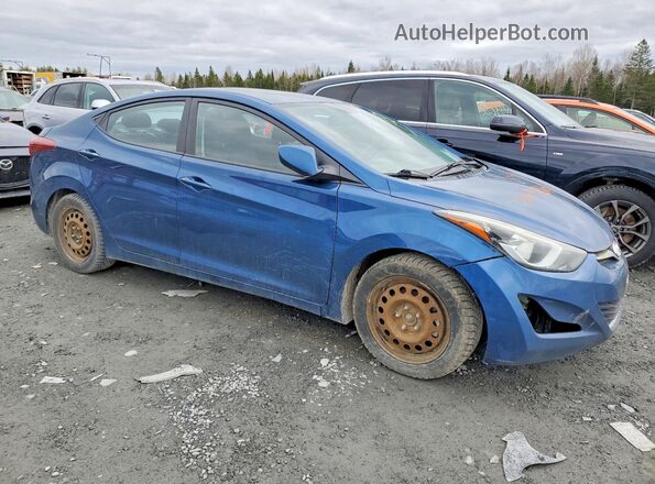 KMHDH4AE4GU618352 2016 HYUNDAI ELANTRA Синий Передняя правая четверть