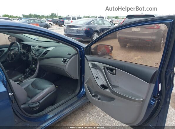 KMHDH4AE7GU543601 2016 HYUNDAI ELANTRA Dark Blue Widok wnętrza z przodu