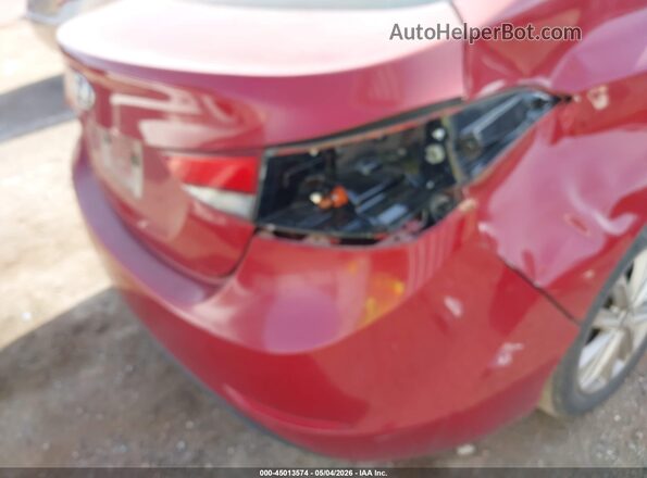 KMHDH4AE7GU637803 2016 HYUNDAI ELANTRA Red Вид спереду