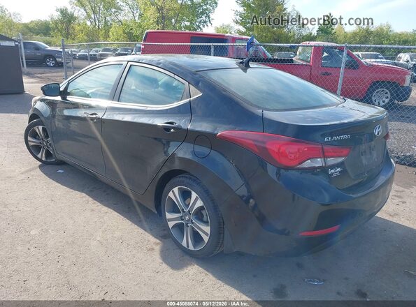 KMHDH4AH0GU521269 2016 HYUNDAI ELANTRA Black Rear left