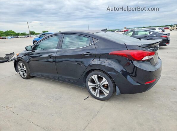KMHDH4AH9GU586931 2016 HYUNDAI ELANTRA Черный Задняя левая четверть