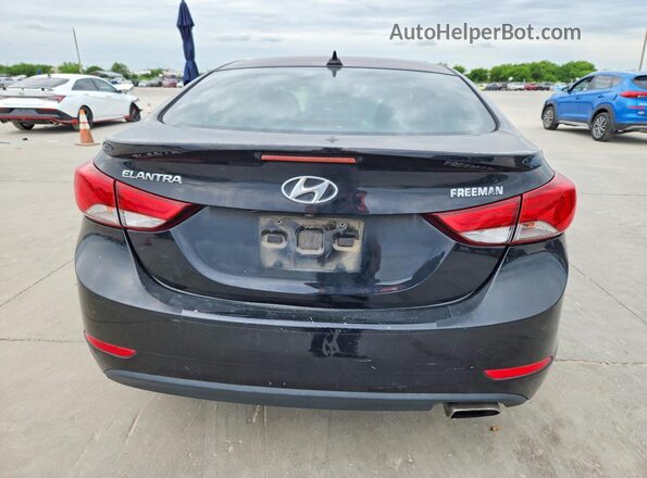 KMHDH4AH9GU586931 2016 HYUNDAI ELANTRA Черный Вид сзади
