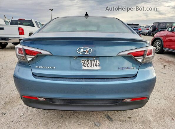 KMHE24L16GA035315 2016 HYUNDAI SONATA Синий Вид сзади