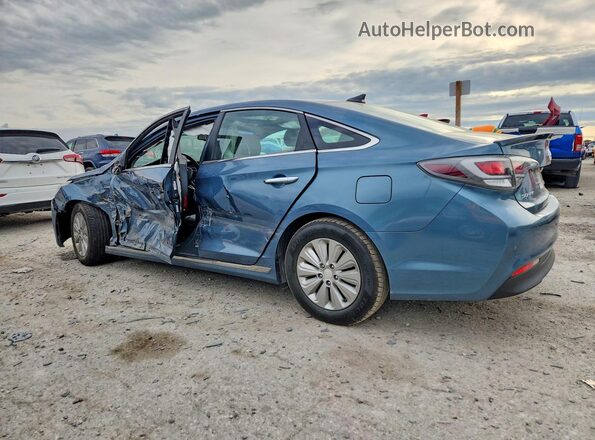 KMHE24L16GA035315 2016 HYUNDAI SONATA Синий Задняя левая четверть