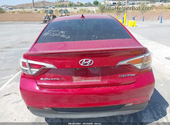 KMHE24L17GA011685 2016 HYUNDAI SONATA HYBRID Красный 