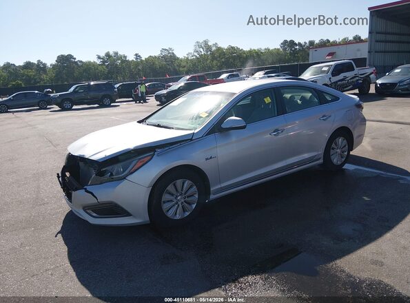 KMHE24L17GA038482 2016 HYUNDAI SONATA HYBRID Silver Przód lewy