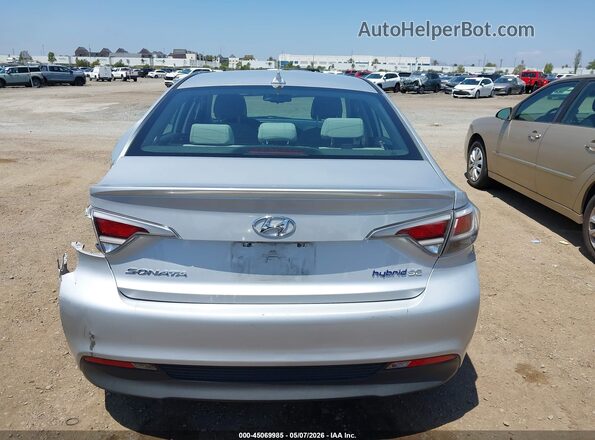 KMHE24L39HA075438 2017 HYUNDAI SONATA HYBRID Silver 