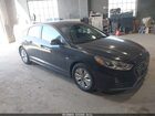 2018 Hyundai Sonata Hybrid Se Синий vin: KMHE24L3XJA083358