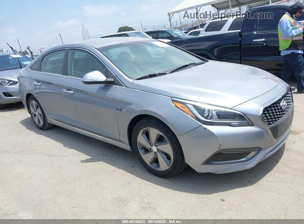 KMHE34L16GA012940 2016 HYUNDAI SONATA HYBRID Silver Przód prawy