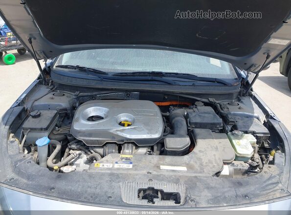 KMHE34L16GA012940 2016 HYUNDAI SONATA HYBRID Silver Widok z tyłu