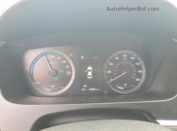 KMHE34L17GA017774 2016 HYUNDAI SONATA Red ხელსაწყოთა პანელის ხედი
