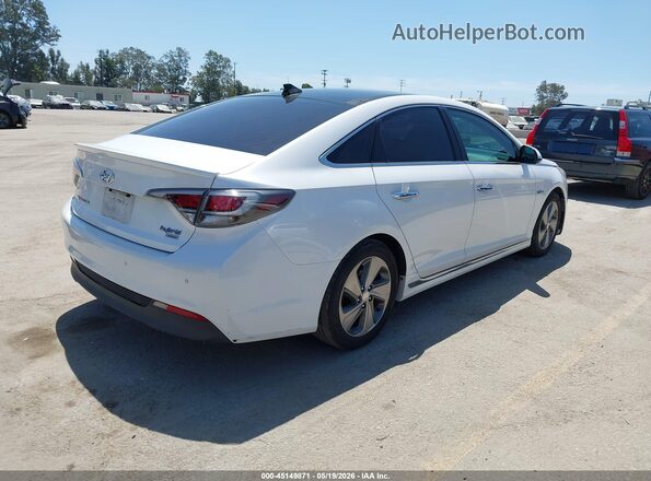 KMHE34L17HA047875 2017 HYUNDAI SONATA HYBRID Белый Задняя правая четверть