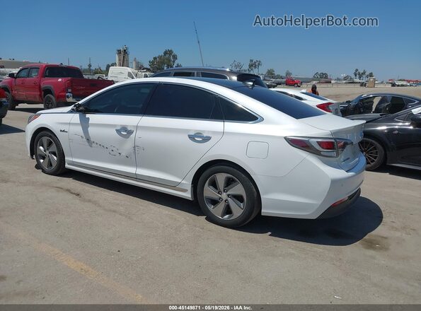 KMHE34L17HA047875 2017 HYUNDAI SONATA HYBRID Белый Задняя левая четверть