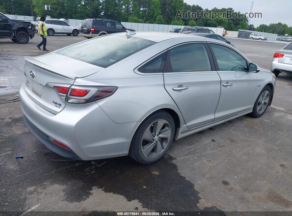 KMHE34L19GA009658 2016 HYUNDAI SONATA HYBRID Silver Задня права чверть