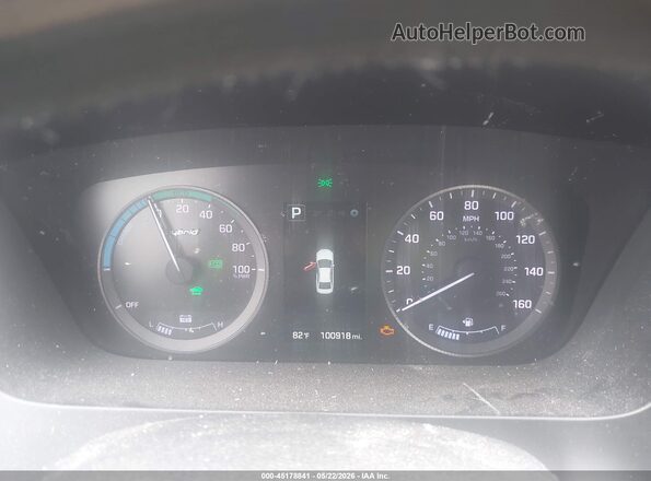 KMHE34L19GA009658 2016 HYUNDAI SONATA HYBRID Silver Вид задніх сидінь
