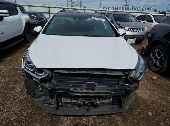 KMHE34L34KA087579 2019 HYUNDAI SONATA Белый Вид спереди