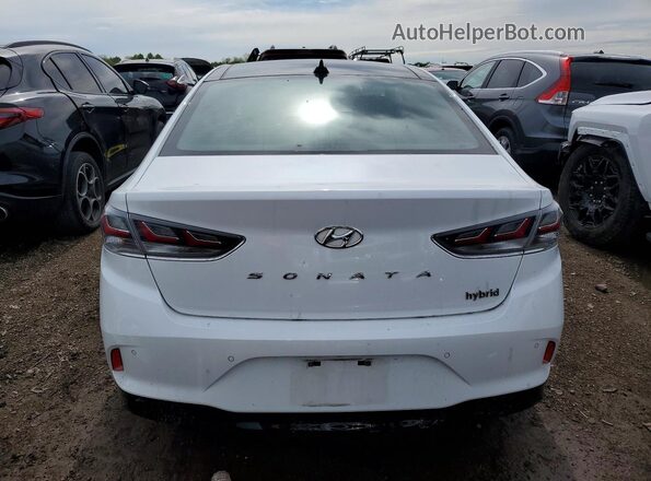 KMHE34L34KA087579 2019 HYUNDAI SONATA Белый Вид сзади