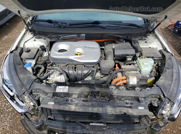 KMHE34L34KA087579 2019 HYUNDAI SONATA Белый Вид задней части салона