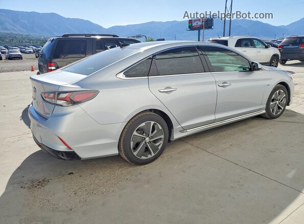 KMHE34L34KA092166 2019 HYUNDAI SONATA Серебряный Задняя правая четверть