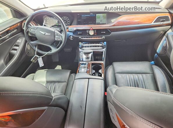 KMHG34JA6KU053250 2019 GENESIS G90 White Вид панелі приладів