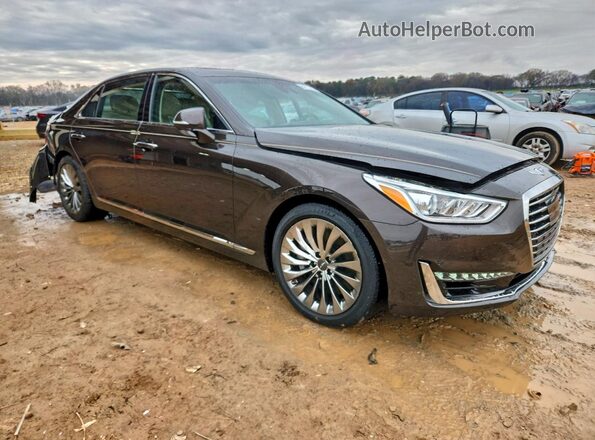 KMHG34JAXHU026688 2017 GENESIS G90 Коричневый Передняя правая четверть