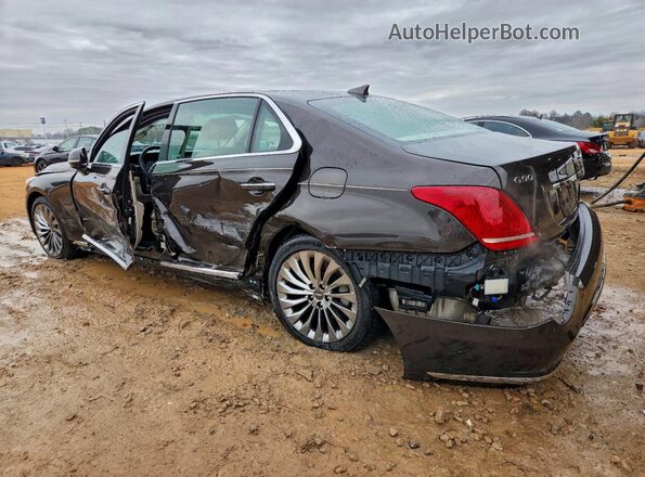 KMHG34JAXHU026688 2017 GENESIS G90 Коричневый Задняя левая четверть