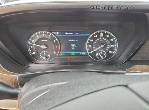 KMHG34JAXHU026688 2017 GENESIS G90 Коричневый Вид щитка приборов