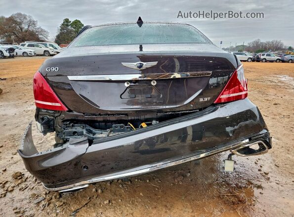 KMHG34JAXHU026688 2017 GENESIS G90 Коричневый Вид сзади