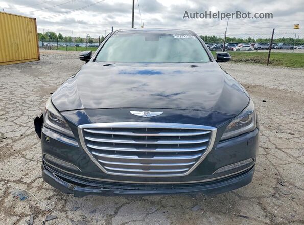 KMHGN4JE1GU136136 2016 HYUNDAI GENESIS Black Вид спереду