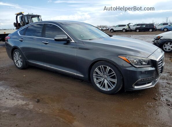 KMHGN4JE2JU237306 2018 GENESIS G80 Серый Передняя правая четверть