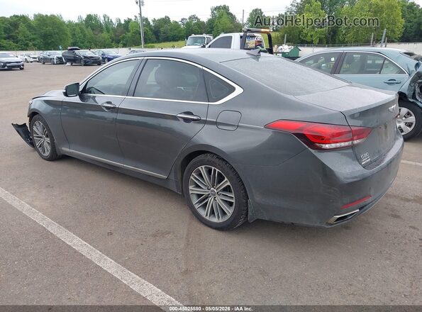 KMHGN4JEXJU265550 2018 GENESIS G80 Gray Tył lewy