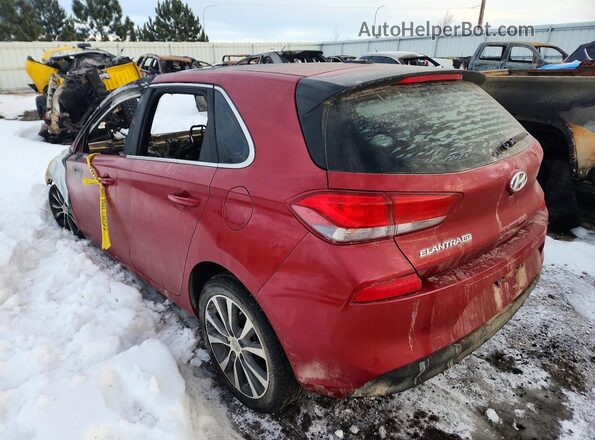 KMHH35LE0JU013268 2018 HYUNDAI ELANTRA Red Trasero izquierdo