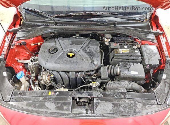 KMHH35LE0JU027249 2018 HYUNDAI ELANTRA Red Вид задньої частини салону