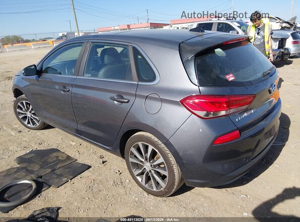 KMHH35LE4JU076146 2018 HYUNDAI ELANTRA GT Gray Trasero izquierdo