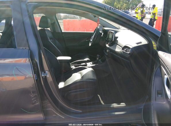 KMHH35LE4JU076146 2018 HYUNDAI ELANTRA GT Gray Vista interior delantera