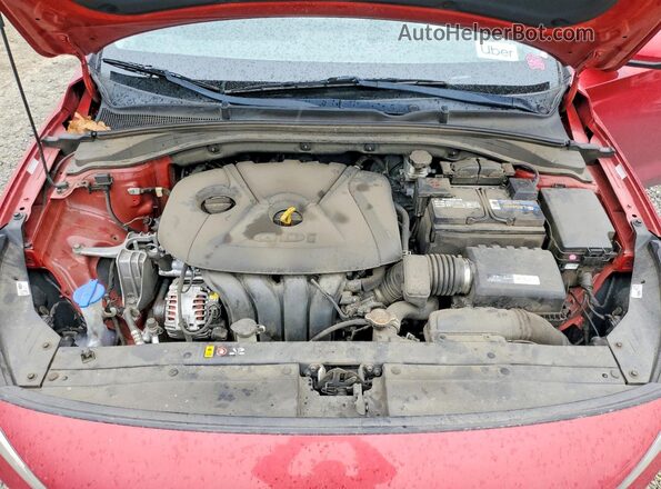 KMHH35LE6JU024520 2018 HYUNDAI ELANTRA Бордовый Вид задней части салона