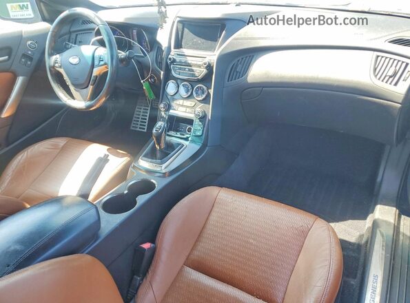 KMHHU6KJ2GU136399 2016 HYUNDAI GENESIS Blue Առջևի վահանակի տեսք