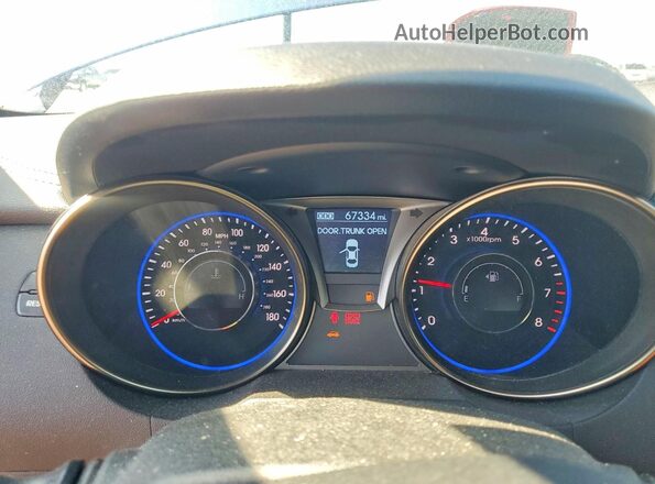 KMHHU6KJ2GU136399 2016 HYUNDAI GENESIS Blue Սարքավորումների վահանակի տեսք