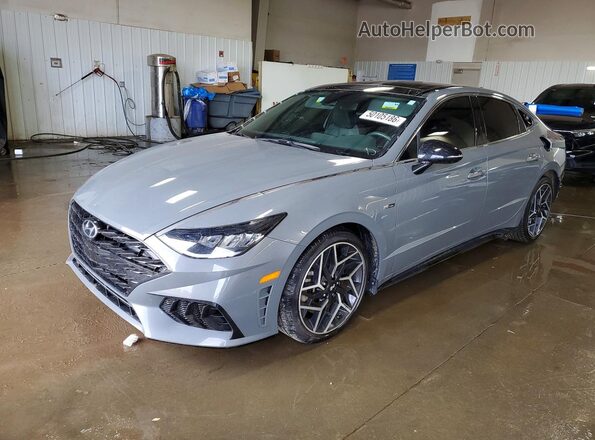 KMHL14JC1PA286998 2023 HYUNDAI SONATA Серый Передняя левая четверть