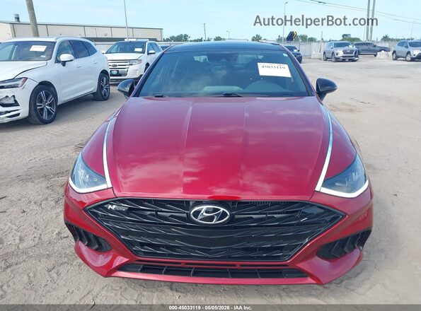 KMHL14JC6PA269095 2023 HYUNDAI SONATA Красный Вид щитка приборов