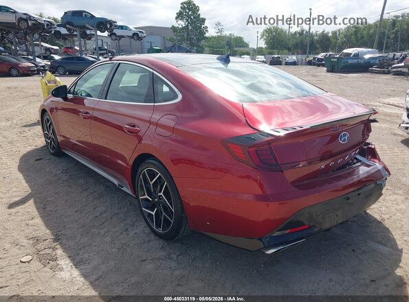 KMHL14JC6PA269095 2023 HYUNDAI SONATA Красный Задняя левая четверть