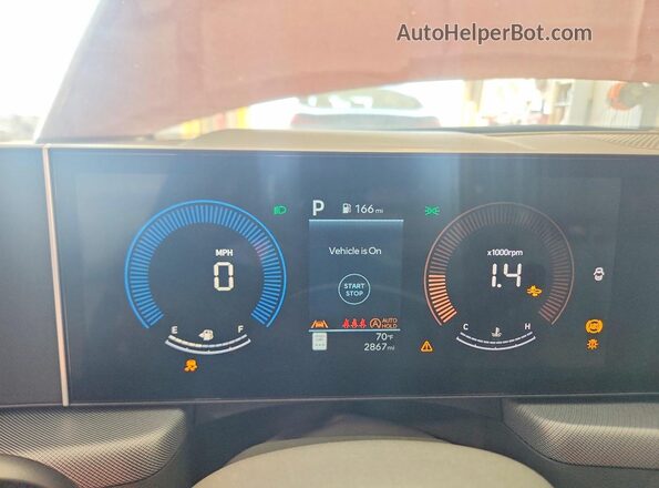 KMHL24JA0SA484170 2025 HYUNDAI SONATA Бордовый Вид щитка приборов