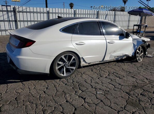 KMHL44J29NA222056 2022 HYUNDAI SONATA White Tył prawy