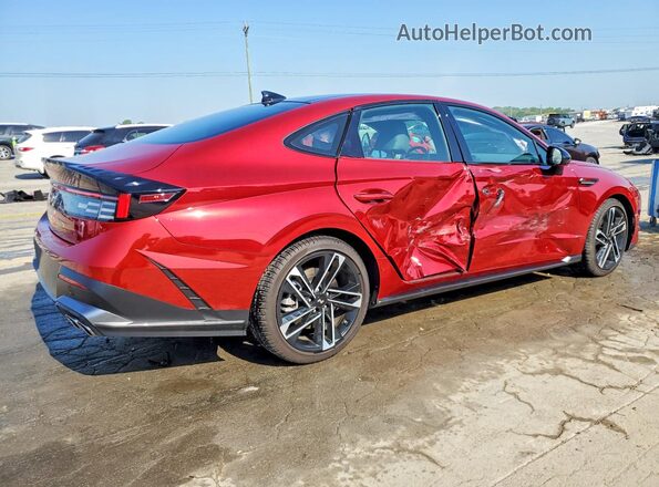 KMHL54JC3SA521074 2025 HYUNDAI SONATA Красный Задняя правая четверть