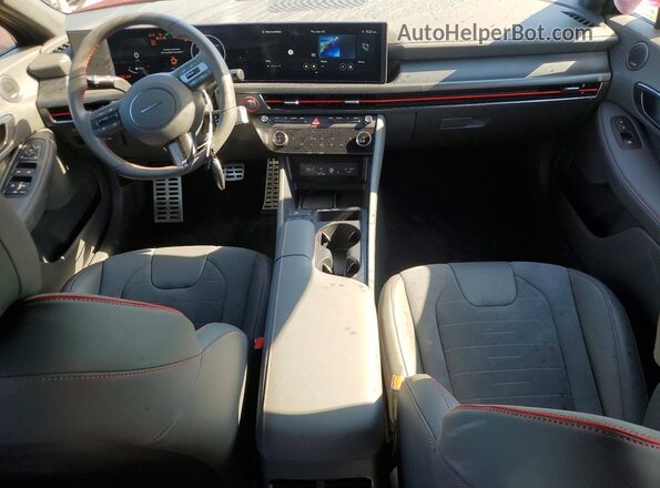 KMHL54JC3SA521074 2025 HYUNDAI SONATA Красный Вид панели приборов