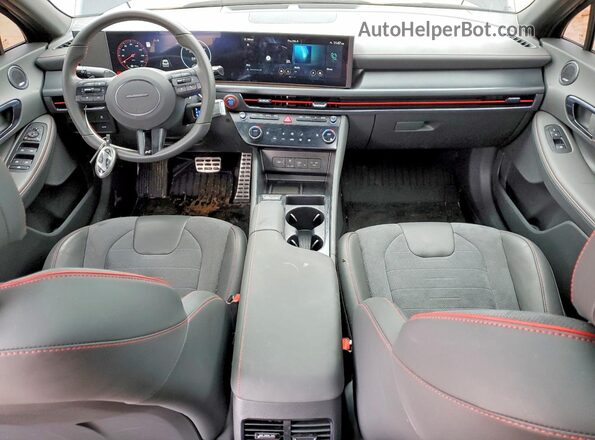 KMHL54JC6SA484182 2025 HYUNDAI SONATA Black წინა პანელის ხედი